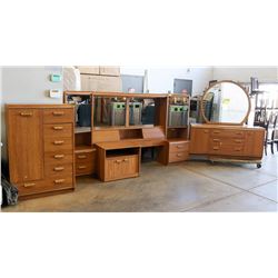 PALLISER 4-PIECE BEDROOM SUITE SET W/ LIGHTING