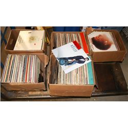 PALLET OF ASSORTED RECORDS, TROOPER, BREAD AND