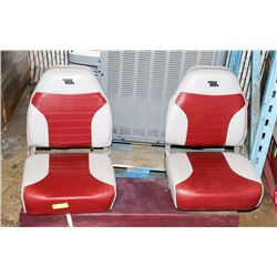 PAIR OF SWIVEL BOAT SEATS.