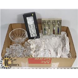 LOT OF ASSORTED CRYSTAL INCL