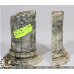 MARBLE BOOKENDS