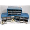 Image 1 : BOX OF 3 BOLT BINS WITH CONTENTS.