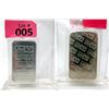 Image 1 : 5 Oz. Johnson Matthey .999 Fine Silver 2-Sided Bar