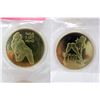 Image 2 : Two 1 Oz. Gold Clad Nude Art Rounds In Capsules