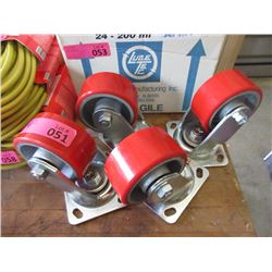 Four 4" Swivel Casters