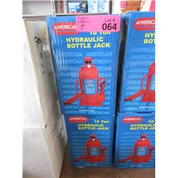 2 New 10 Ton Hydraulic Bottle Jacks