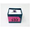 Image 2 : Amethyst & Diamond Crossover Design Ring