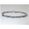 Image 1 : 6.02 CT Amethyst & Diamond Infinity Bracelet