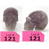 Image 1 : 633 CT Carved 3D Amethyst Gemstone Skull