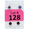 Image 1 : 2 New Pairs of Sterling Silver Gemstone Earrings