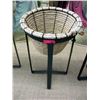 Image 1 : Sisal Rope Basket on Metal Stand