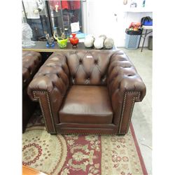 New Brown Amax Leather Arm Chair