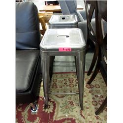 Pair of 30" Metal Stacking Stools - Store returns