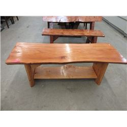 Handcrafted Live Edge Bench/Coffee Table