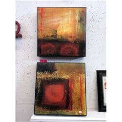 2 Abstract Canvas Wall Art