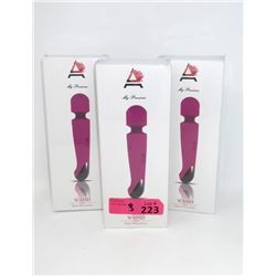 3 New Ammelee Cordless Vibrator/Massagers