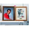 Image 1 : Framed Elvis Poster and Norman Rockwell Print