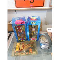 Spiderman & Wolverine Bobble Heads & more