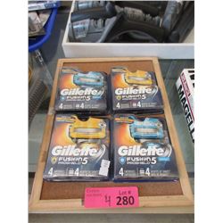 4 New Packs of Gillette Fusion 5 Proshield Blades