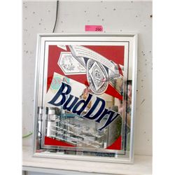 Bud Dry Advertising Wall Mirror