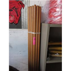 Bundle of 24 New 6 Foot Wood Extension Poles