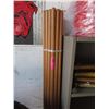 Image 1 : Bundle of 24 New 6 Foot Wood Extension Poles