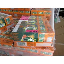 2 Flats of Perrier L'Orange Natural Mineral Water