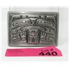 Image 1 : Wade Baker Pewter Haida Belt Buckle