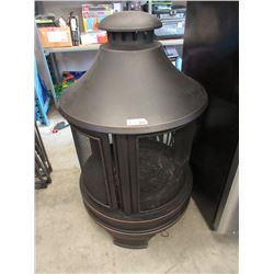 Round Metal Patio Fireplace - 48" x 30" Diameter