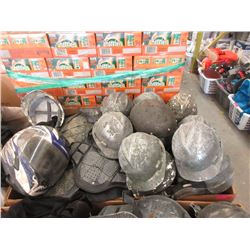 Large Box of Protective Gear & Helmets