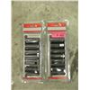 Image 1 : 2 New 9 Piece 1/2" Deep Impact Socket Sets