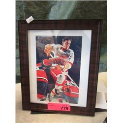 Autographed Ted Lindsay Hockey Photo