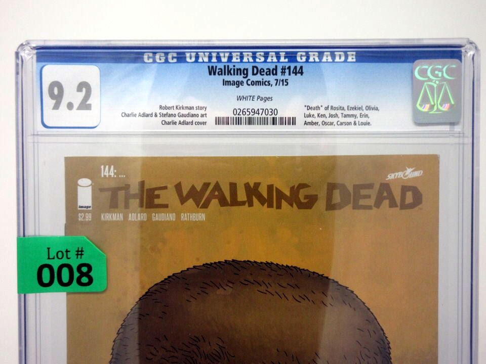Graded 2015 The Walking Dead 144 Image Comic