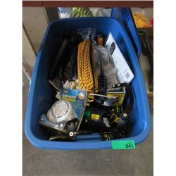 Large Tote of Tools, Hardware & More