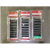Image 1 : 3 New 9 Piece 1/2" Deep Drive Impact Sockets