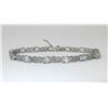 Image 1 : White Topaz & Diamond Infinity Tennis Bracelet
