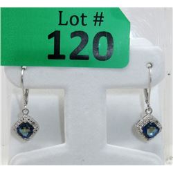 New Mystic Topaz & Diamond Dangle Earrings