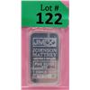 Image 1 : 1 Oz. Johnson Matthey .999 Fine Silver Bar