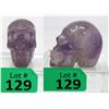Image 1 : 567 CT Carved Amethyst Gemstone 3D Skull