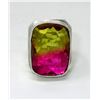 Image 1 : Large Custom Made Rainbow Ametrine Ring