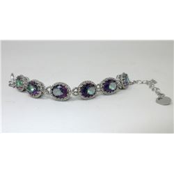 20 CTW Rainbow Mystic Topaz Tennis Bracelet