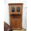 Image 1 : 2 Piece Maple Corner Cabinet