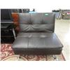 Image 1 : Brown Bonded Leather Click Clack Chair