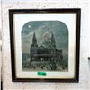 Image 1 : Vintage Framed Print - 24 x 22" Framed