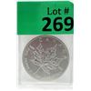 Image 1 : 1 Oz. 2012 Canada .9999 Silver Maple Leaf Coin