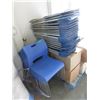 Image 1 : 33 Blue Stacking and Folding Chairs