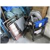 Image 1 : 3 Folding Camp Chairs and a Patio Lounger