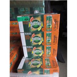 2 Flats of Perrier L'Orange Natural Mineral Water