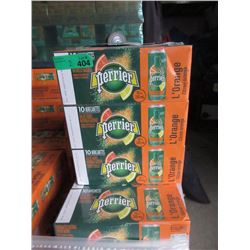 2 Flats of Perrier L'Orange Natural Mineral Water