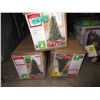 Image 1 : Three 6.5 Foot Pre Lit Christmas Trees